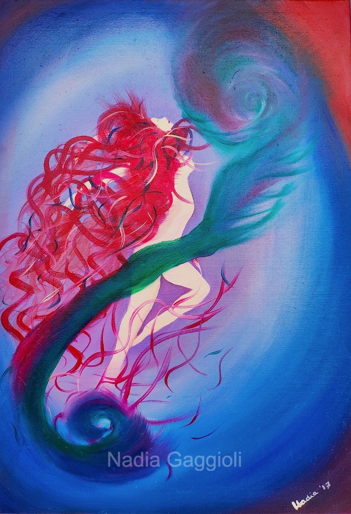 Danza nella luce – dipinto di Nadia Gaggioli, olio su tela