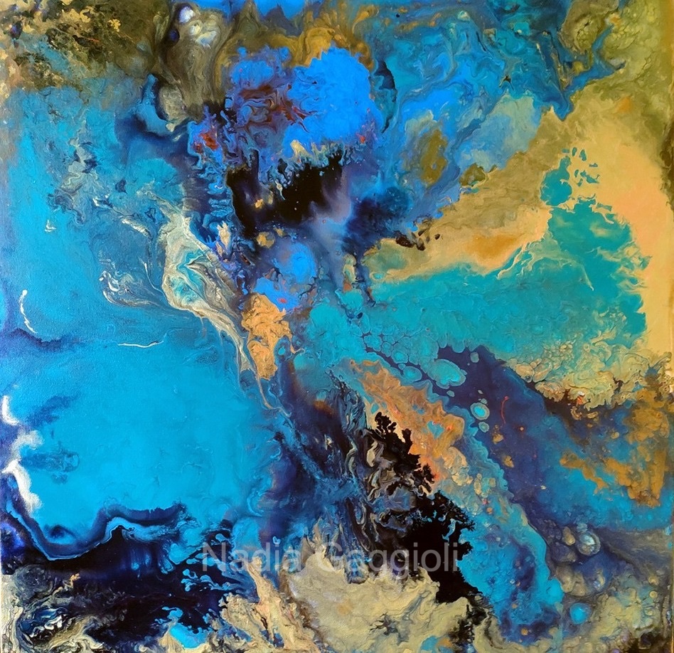 Nebula 2 – dipinto di Nadia Gaggioli, acrilico su tela