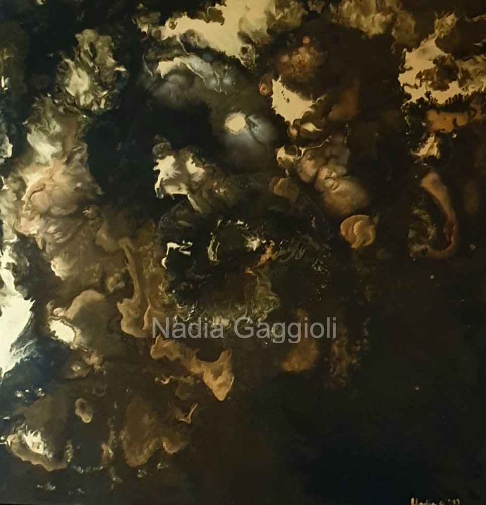 Tenebra e luce – dipinto di Nadia Gaggioli, acrilico su tela